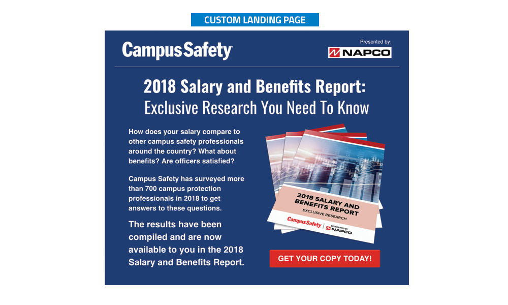 Campus Safety - Custom Landing Page