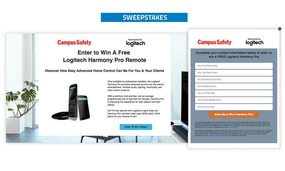Campus Safety - Sweepstakes